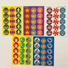 TREND Scratch n Sniff Scented Sticker LOT Fruit punch Peppermint Blueberry NEW