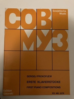 Prokofieff Erste Klavierstücke Noten Klavier Piano