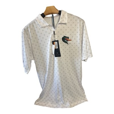 Men's Antigua UAB Blazers Spark Dragon Performance Polo Shirt Medium White NCAA