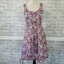 Tommy Hilfiger Floral Cotton Fit & Flare Preppy Garden Party Summer Dress 4