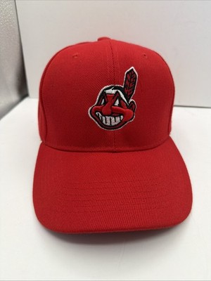 NWOT MLB Cleveland Indians All Red Embroidered Strap Backpack Hat