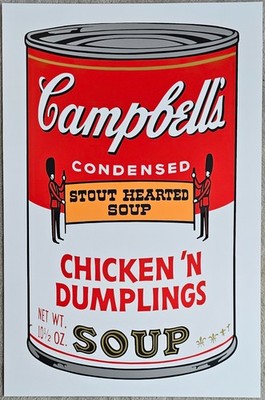 ANDY WARHOL Campbell's CHICKEN 'N DUMPLINGS SOUP II Can SUNDAY B. MORNING */1500