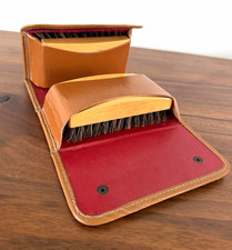 Vintage Wood Clothing Brush Set w/ Carry Case, Made in USA