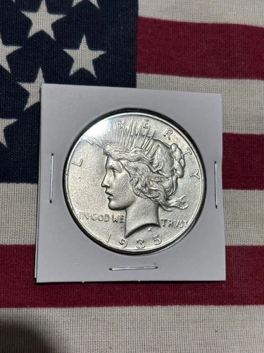 1935 Peace Dollar - 90% Silver - US $1, AU+/ BU Incredible Condition Book Worthy