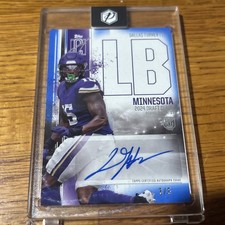 2024 Topps Signature Class Rookie Dallas Turner Auto Blue /5 Vikings