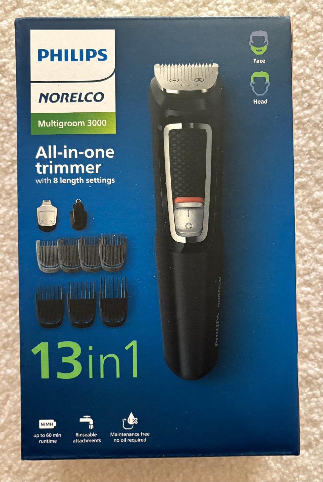 Philips Norelco All-in-One 3000 Series Trimmer for Beard & Head Hair Clipper