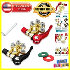 Versatile Quick Disconnect Copper Battery Terminals - 4-Way Configuration - 2PCS