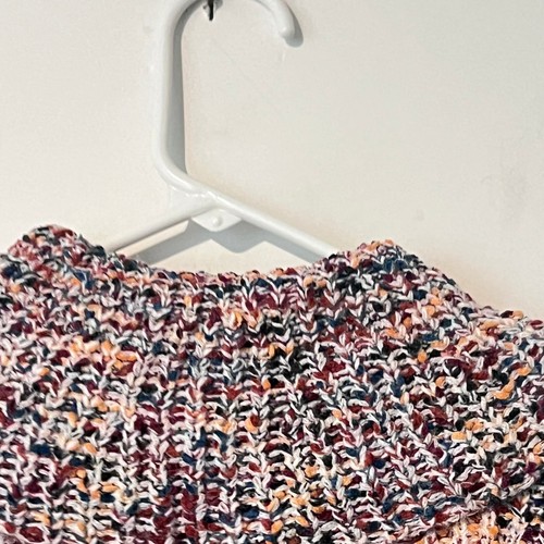 Art Class Girls Sweater Size M (7/8) Multicolor Cable Knit Boucle Mock Neck - Picture 5 of 7