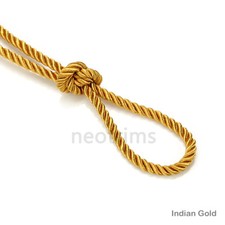 Twisted Cord Silky Barley Twist Satin Rope 6mm Thick Furnishing Piping 3Ply Trim