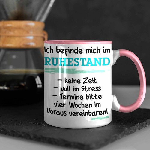 Trendation - Ruhestand Tasse Geschenk Rentner Geschenkidee Rentnerin Spruch Mann - Bild 31 von 49