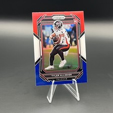 Tyler Allgeier 2022 Panini Prizm #344 Red White &amp; Blue Prizm RC Atlanta Falcons