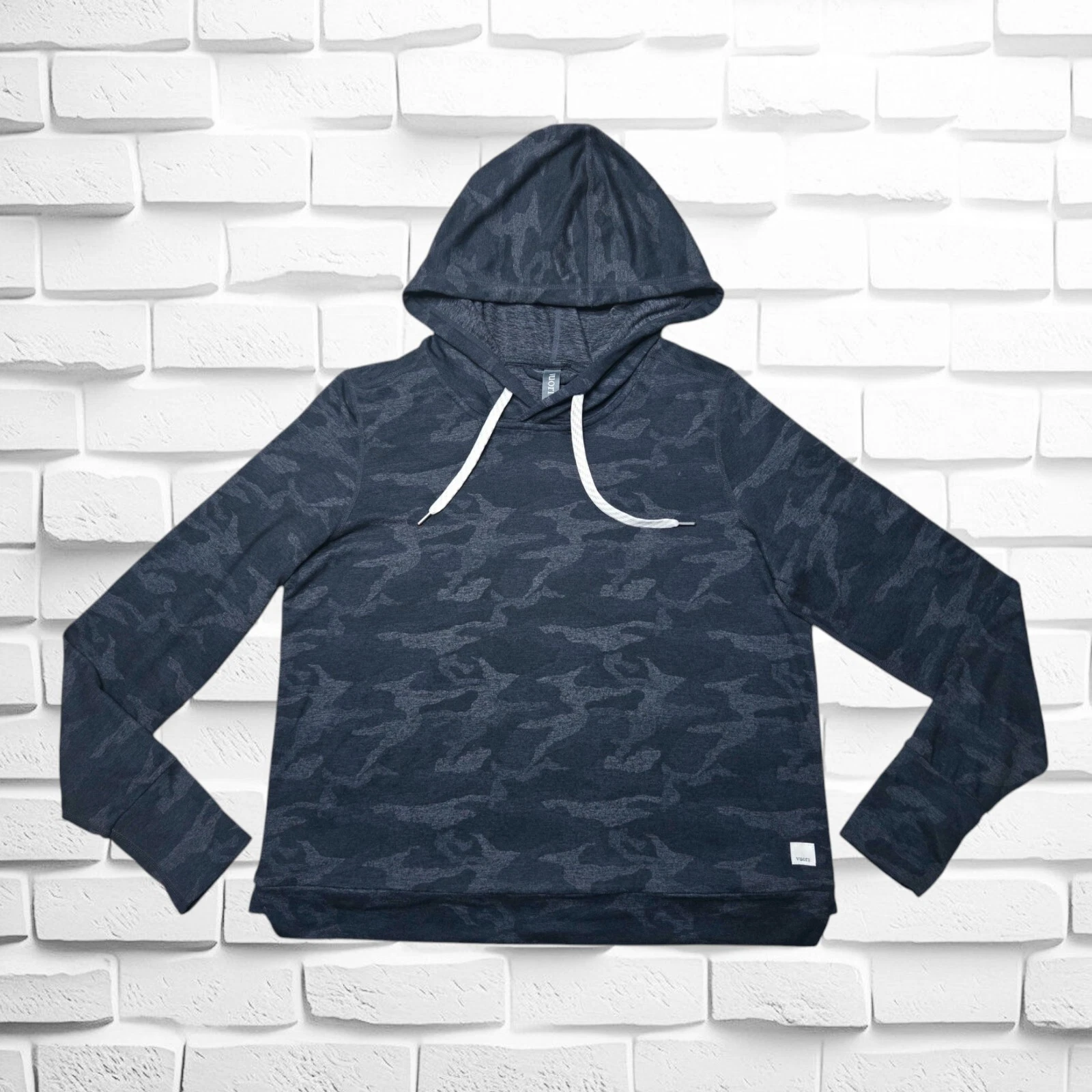 ESSENTIALS Felpa con cappuccio Vuori Halo Essential pullover felpa donna piccola grigia mimetica usata in ottime condizioni VW226