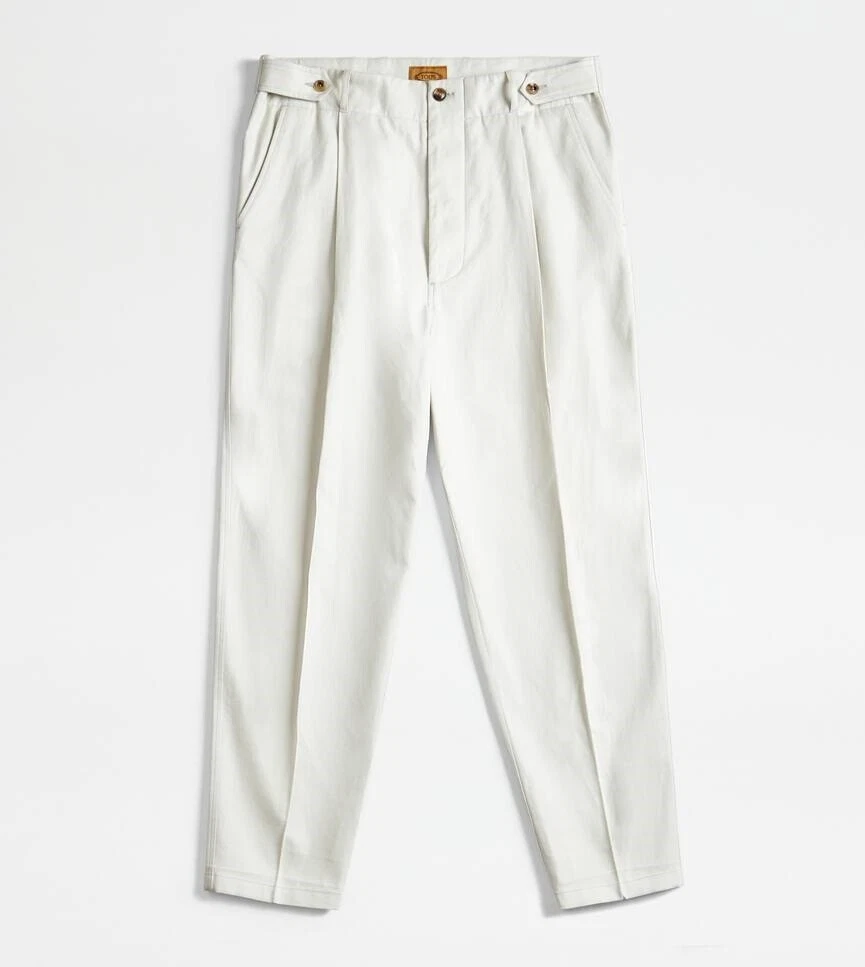 TOD’S Pantalone uomo Tod's stile carota beige con freccette W37 L28