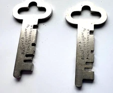 Sargent & Greenleaf Set of 2 Keys #S894 Rochester NY USA Keys Vintage