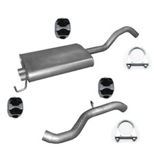 Endchalldämpfer Endrohr Auspuff für Mercedes Benz W163  ML  350  3,7 + Montage