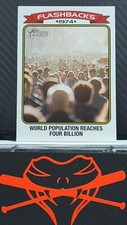 2023 Topps Heritage NEWS FLASHBACKS WORLD POPULATION #NF-2