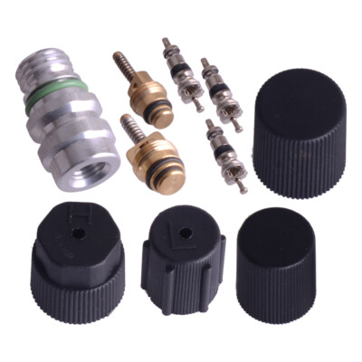 10 Stück R134a AC System Schrader Ventil Kern Kappe Klimaanlage Kit Fitting Assy