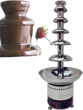 Chocolate Fondue Fountain Machine 6 Tiers Electric Chocolate Waterfall Machine