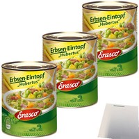 Erasco Erbsen-Eintopf Hubertus 3Er Pack 3X800G Dose Usy Block