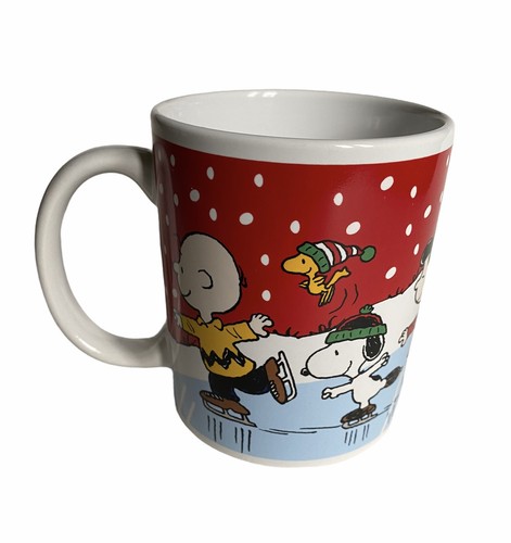 Galerie Peanuts Mug Cup Ice Skating Winter Christmas Charlie Brown Snoopy Linus - Bild 6 von 9