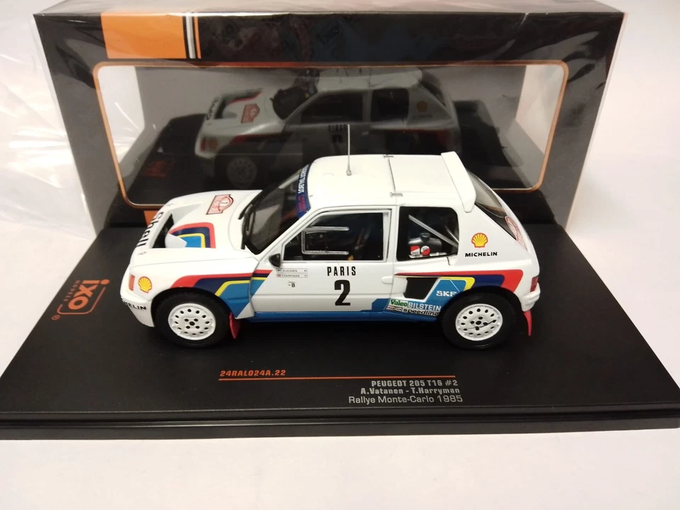 IXO Peugeot 205 T16 #2 Vatanen winner Rally Monte Carlo 1985 1/24 24RAL024A.22 - Immagine 2 di 3