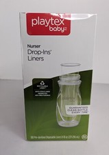Playtex Baby Drop Ins 100pc 8 to 10 oz Baby Bottle Liners New Sealed