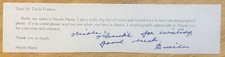 EMILE FRANCIS, 100% AUTHENTIC AUTOGRAPHED LETTER ! NHL LEGEND ! AMAZING ! R.I.P.