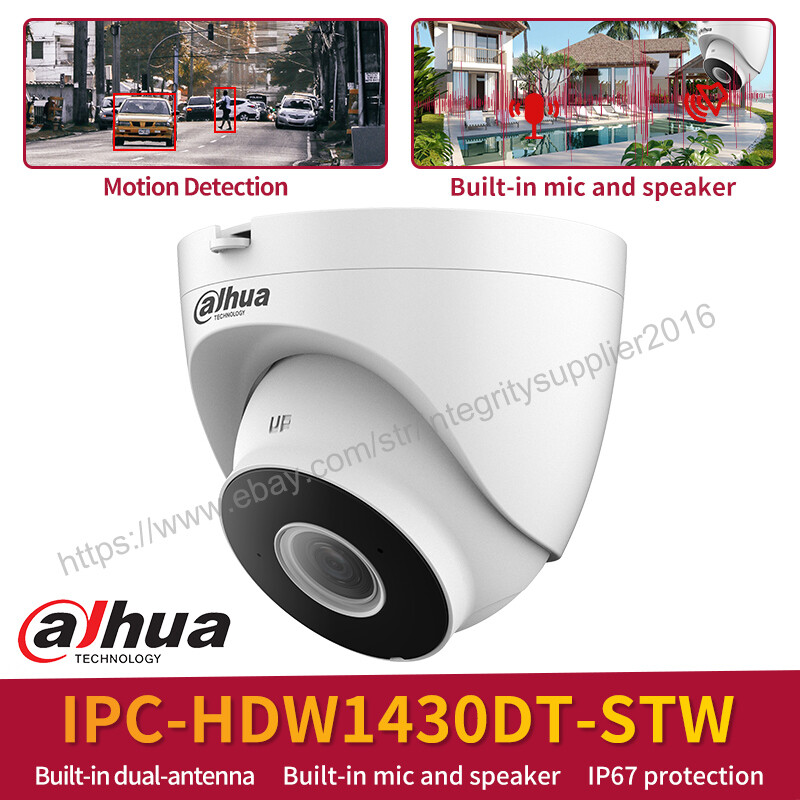 4MP IPC-HDW1430DT-STW WiFi Two Way Audio Security Camera Mic - Main Image