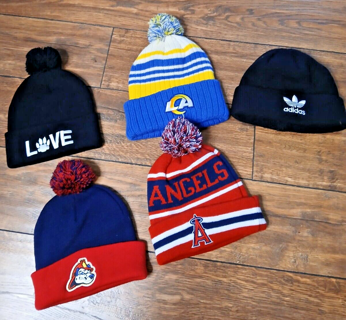 Beanie Hats Logo Mix of 5 Knit Cuffed Skull Caps-image