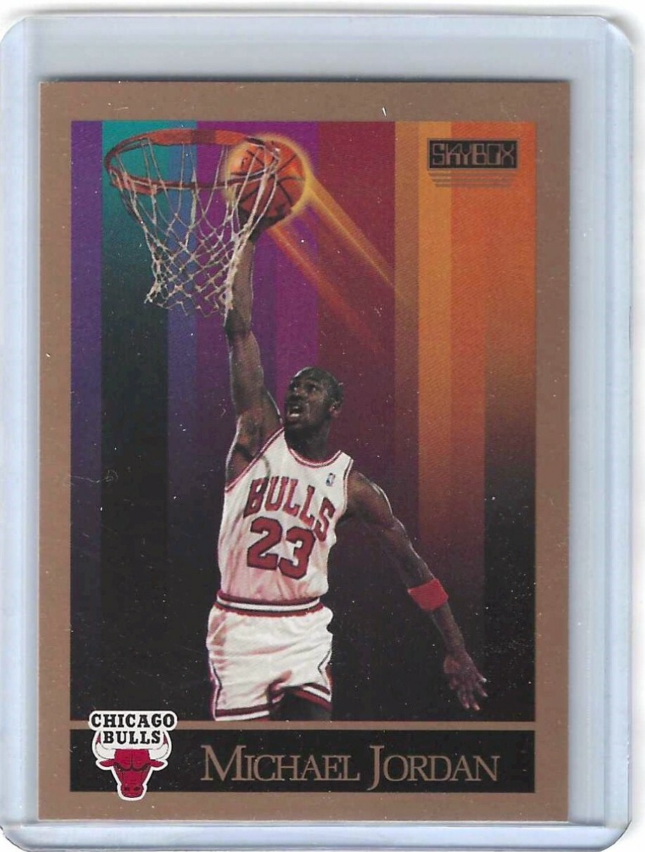 Michael Jordan 1990-91 Skybox #41 Chicago Bulls NBA Basketball Card 5A
