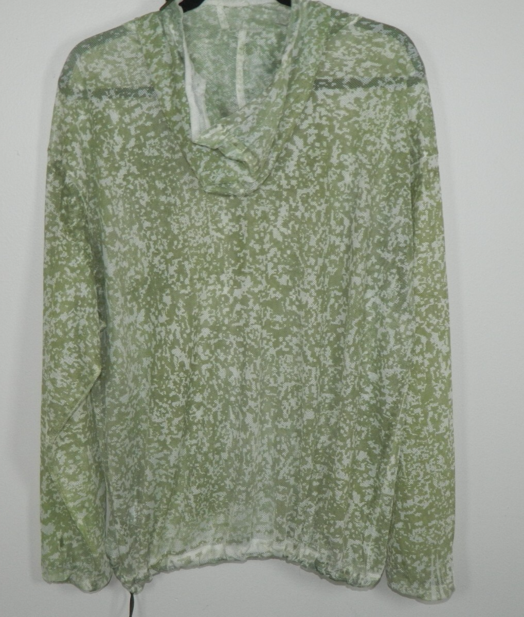 トップス geek out store MESH HEAT REACTIVE HOODIE Geek Out Store Hoodie Medium Green Mesh Heat Reactive Color