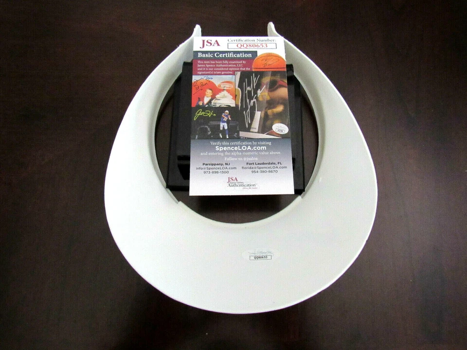 JOHNNY BENCH CINCINATTI REDS HOF CATCHER SIGNED AUTO VTG GOLF VISOR CAP HAT JSA - Image 3 of 3