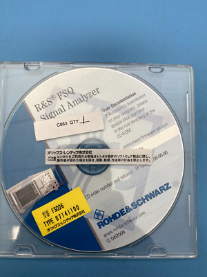 Rhode & Schwarz FSQ Signal Analyzer CD 2006