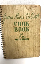 Vintage 1938 Cook Book for All Occasions, Jessie Marie DeBoth