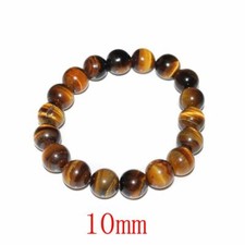 100% Natural Tiger Eye Bracelets Handmade Stone Bracelet for Men Women 6/8/10mm