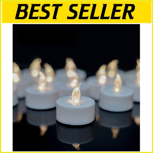 200 Energy Efficient LED Tea Light Candles - Safe Flameless Design for Events
