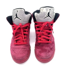 Nike Air Jordan 5 Shoes Mens 9 Retro Red Suede 2017 Sneakers Basketball Beaters