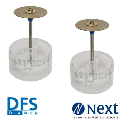 LOTx2 Dental Lab SIDIA Sintered Diamond Disc DFS Diamon 22 mm medium metal CoCr 