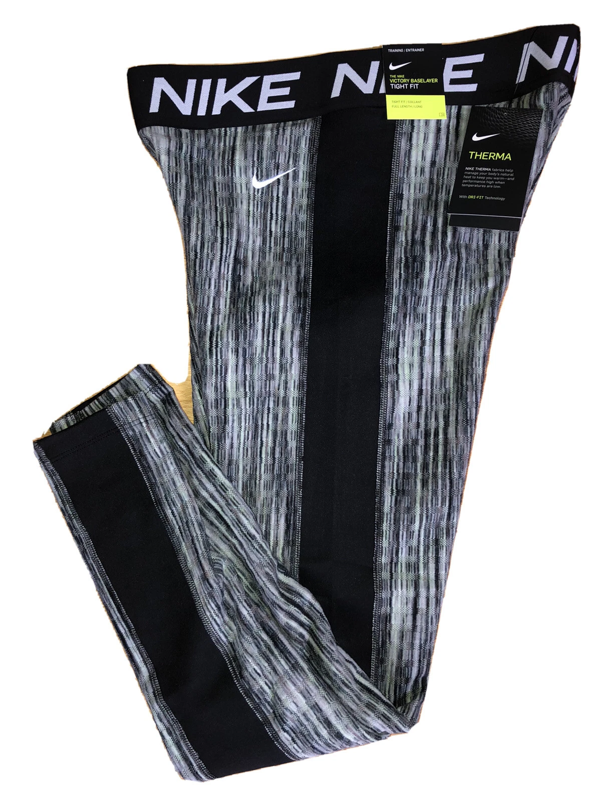 Nike Victory Baselayer Womens Tight Fit CU6923-010 Black-Size M or L