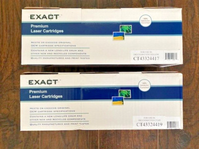 New Replaces OKI Cyan & Yellow C6100 C6150 C5550n