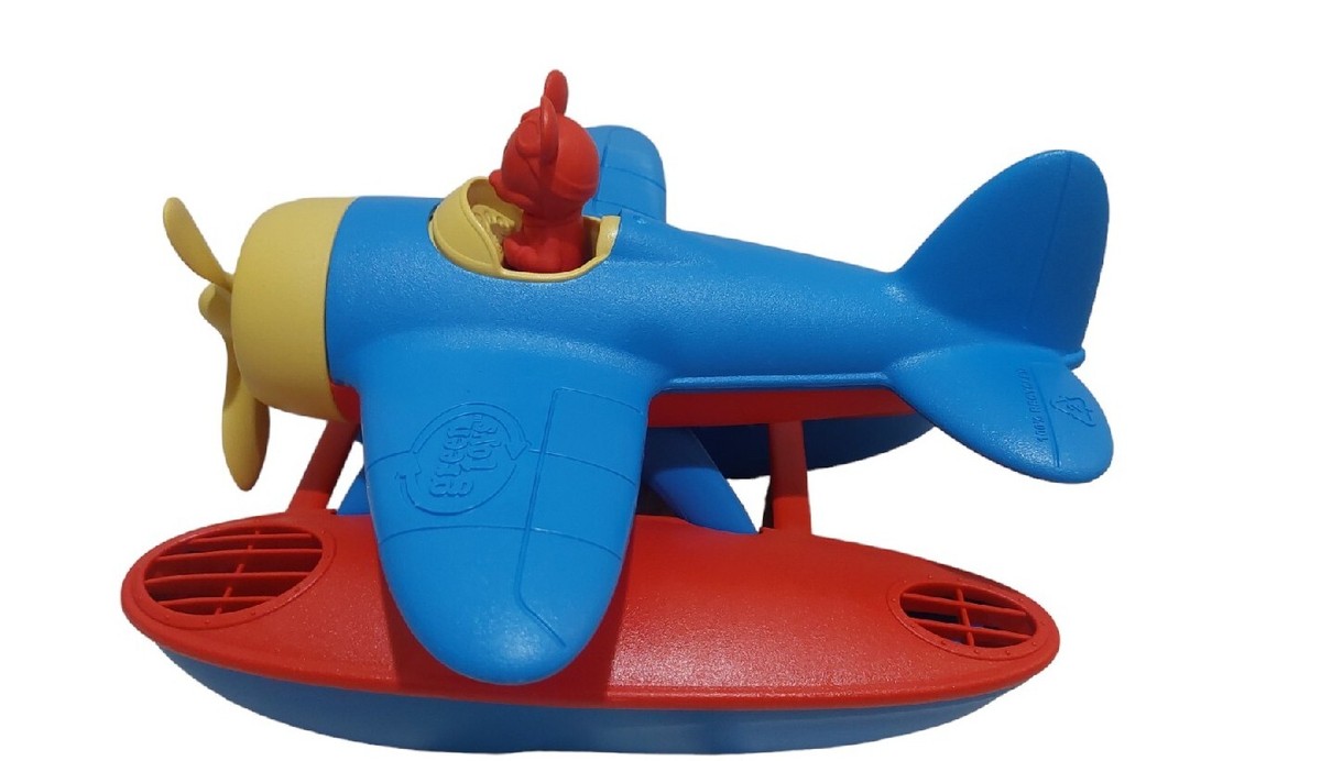 Green Toys Disney Baby Mickey Mouse Seaplane 100% Recycled No BPA Toy GUC