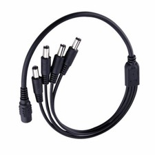 CCTV Security Camera 2.1mm 1 to 4 Port Power Splitter Cable Pigtails 12V DC