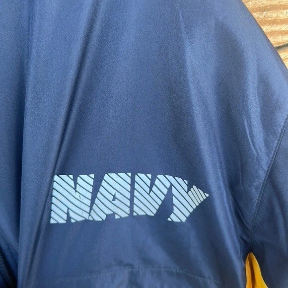 Men’s Soffe Navy Windbreaker Full Zip Jacket Size Medium - Image 2 of 4