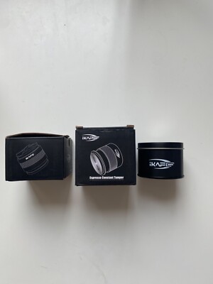 IKAPE Espresso Tamper, Distributor, Paper Filter | Brandneu | 58 mm | Schwarz