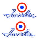 Javelin Stickers 2 AMC American Motors Emblem Logo Badge Script