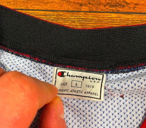 PHILADELPHIA SIXERS 76ERS #3 ALLEN IVERSON SHIRT JERSEY CHAMPION NBA BLUE SIZE L - Picture 9 of 9