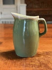 Hull Pottery Green Drip Glaze Pitcher 4 1/2” Sweet Small Size See Pics For Cond