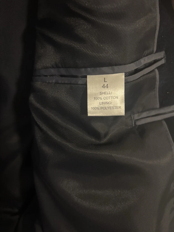 Chaqueta Blazer Madison Pana Para Hombre 48R Calce Regular Azul Marino 100% Algodón Foto 4 de 4