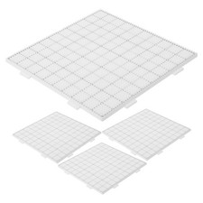 4pcs Fuse Beads Pegboards 2.6mm Plastic Square Lined Fuse Bead Boards Template