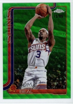 2025-26 Topps Chrome Green Wave Refractor /99 Bradley Beal #194 11nu